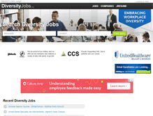 Tablet Screenshot of diversityjobs.org