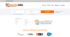 Desktop Screenshot of diversityjobs.com