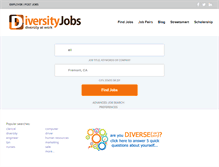 Tablet Screenshot of diversityjobs.com